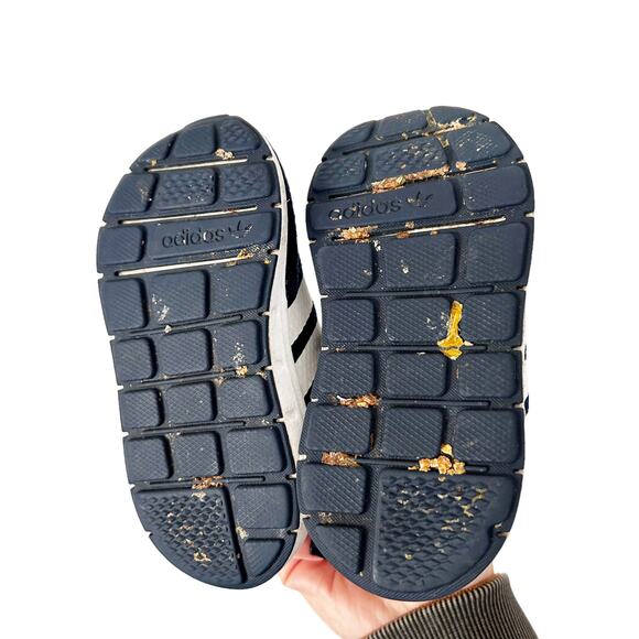 Adidas Swift Run X Navy Blue Sneakers Sz 6 Baby - Picture 5 of 7